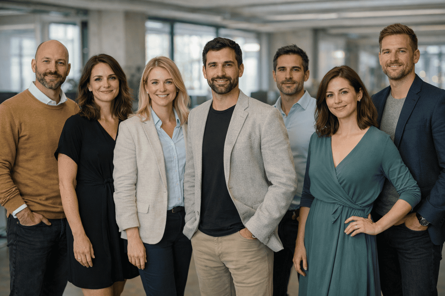 Team working on AI trading platform — Vivo Fondatura